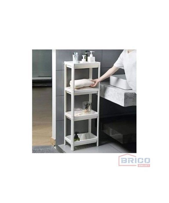 ETAGERES SALLES DE BAIN BLANC MARKO  (4 ETAGES)