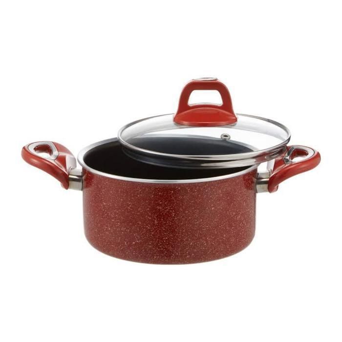 KIREMIT MARMITE GRANITE 28 CM ROUGE