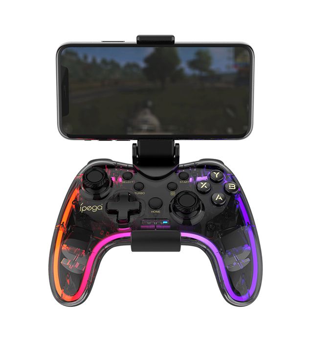 Ipega PG-9228 Bluetooth Contrôleur de Jeu RVB Coloré Transparence Gamepad pour NS Switch MFi Jeux iOS Android Smart Phone IOS