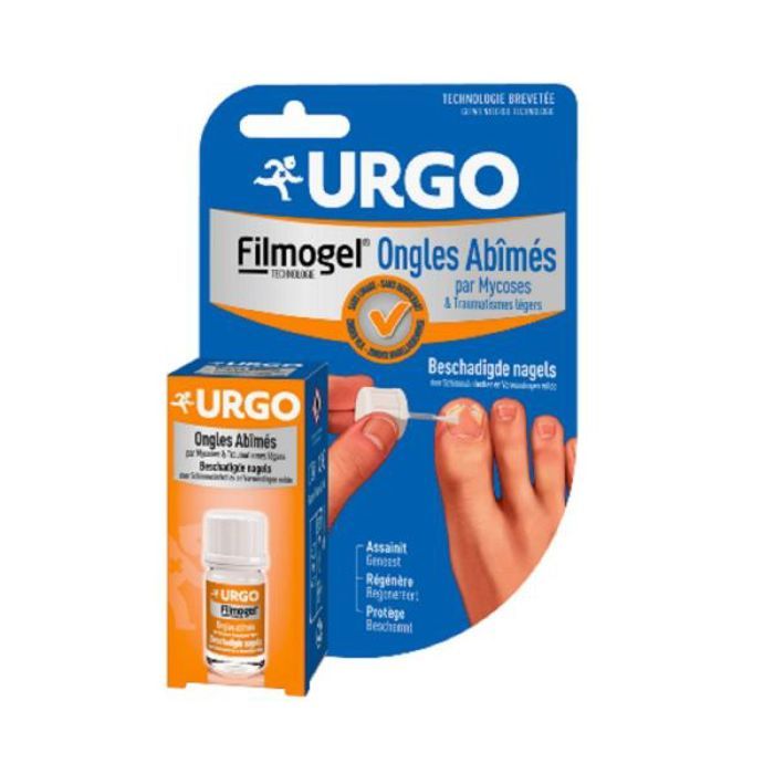 Filmogel Ongles Abîmés - URGO - 3,3ml - Invisible - Application rapide - Favorise la repousse