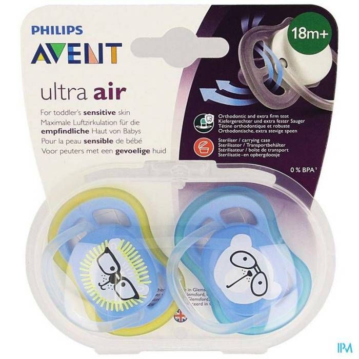 AVENT SUCETTES ULTRA AIR MIX 18 MOIS+ 2 PIÈCES