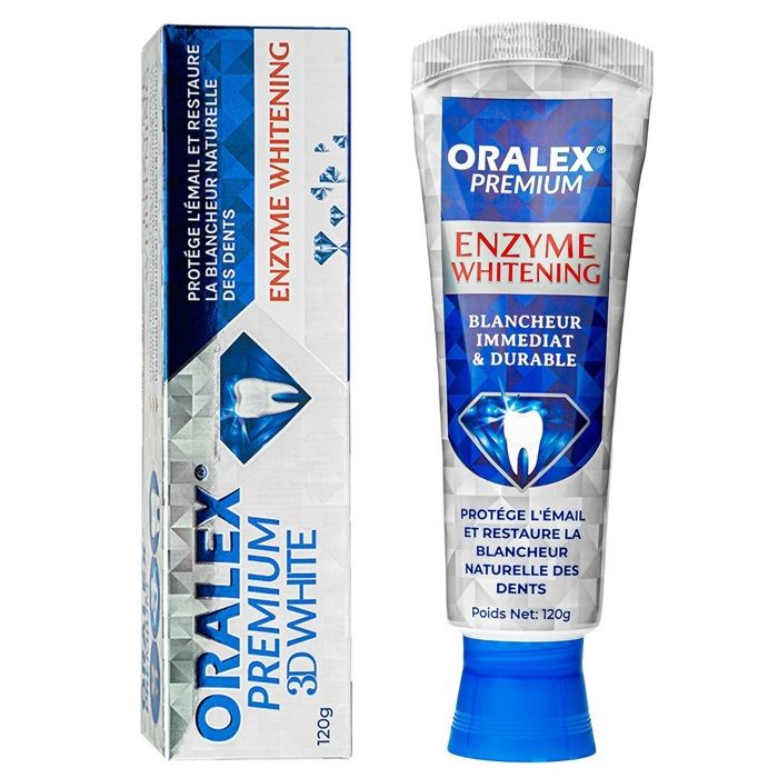 ORALEX 3D White, Premium Dentifrice Enzyme Blanchissant - 120Gr