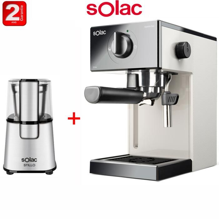 CAFETIERE EXPRESSO CE 4505 EASY IVORY + MOULIN A CAFE STILLO MC6251 GRATUIT