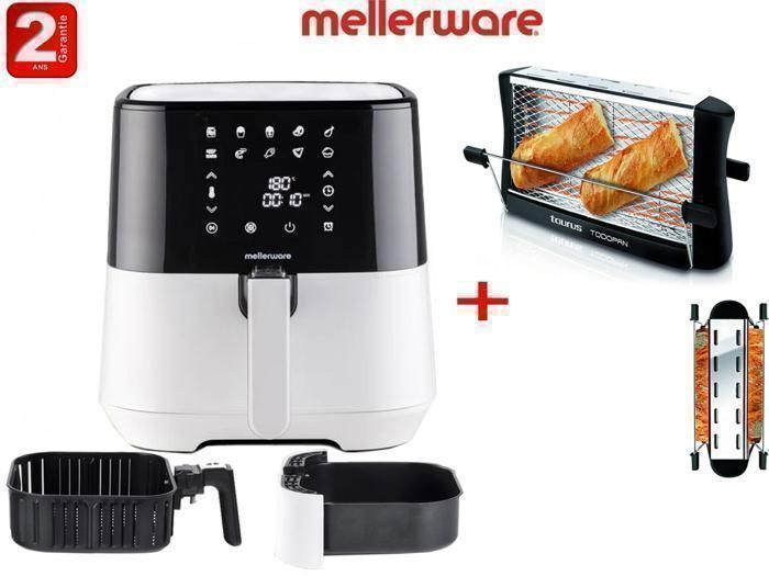 AIR FRY CRUNSHY PLUS WHITE MELLERWARE + TOASTER TODOPAN GRATUIT