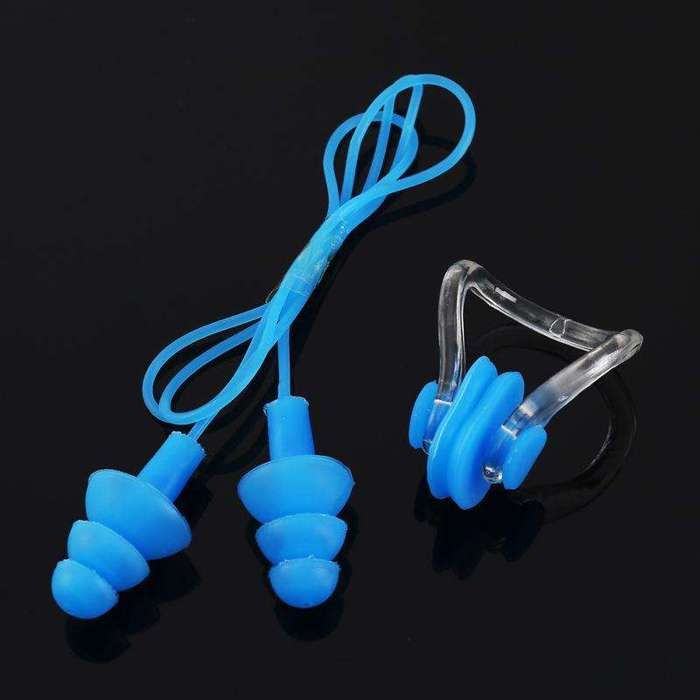 BOUCHONS D'OREILLES - PINCE NEZ BLEU