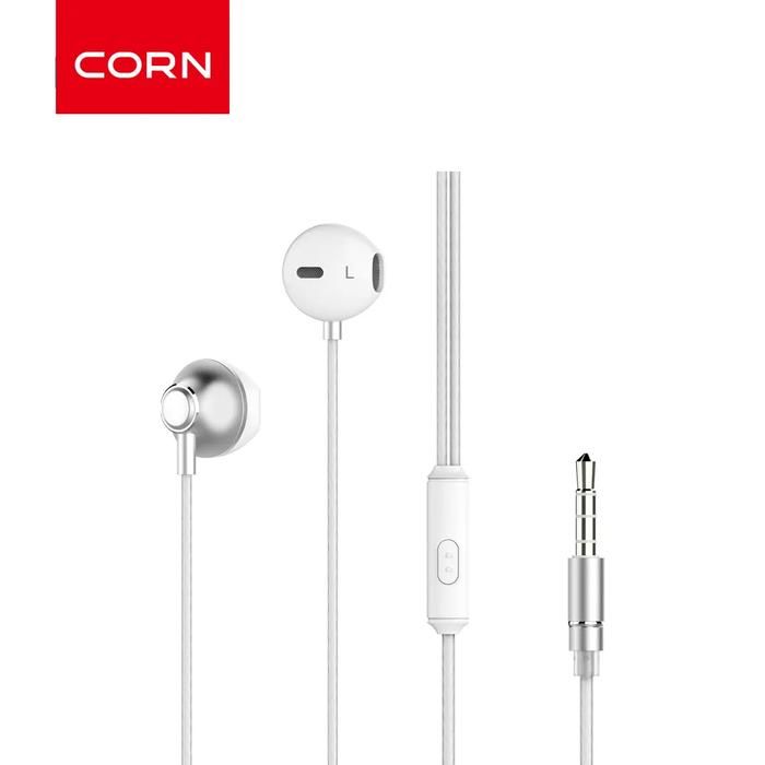 Ecouteurs Téléphoniques Filaires EARPHONE_EX002 Corn BLANC