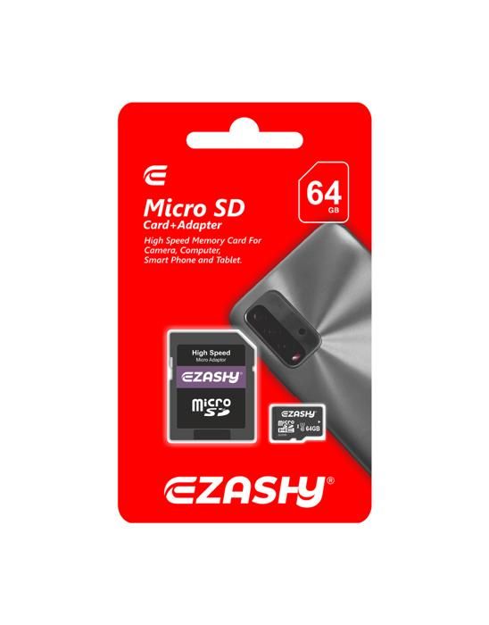 CARTE MEMOIRE 64GO Micro SD Avec Adaptateur pour ordinateur appareil photo numérique lecteur de musique, un lecteur multimédia