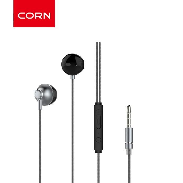 Ecouteurs Téléphoniques Filaires EARPHONE_EX002 Corn NOIR