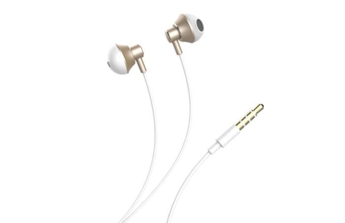 ECOUTEURS FILAIRE EARPHONE_EX005 CORN BLANC 3,5MM