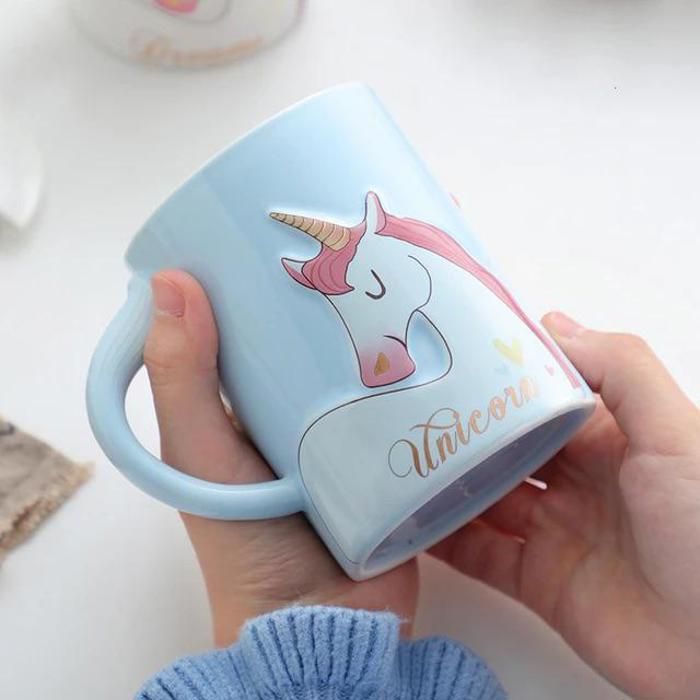 Tasse en Céramique Licorne Blue