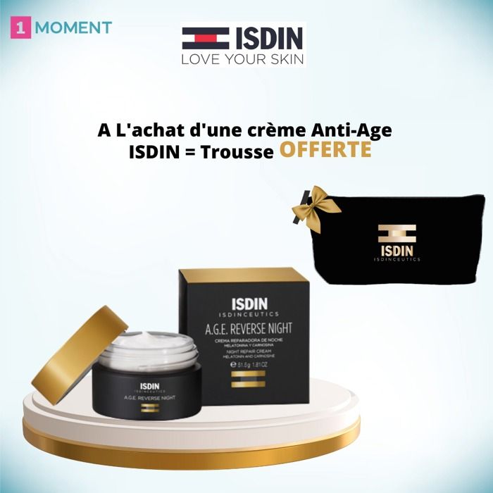 ISDIN ISDINCEUTICS AGE REVERSE NIGHT 51.5G + Trousse Offerte