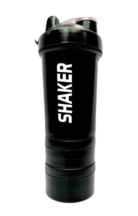 bouteille shaker protéinée noir
