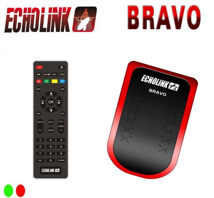 EchoLink - Récepteur TV Bravo DVB‑S2 Mini — Tuner satellite compact, HD, Wi‑Fi intégré