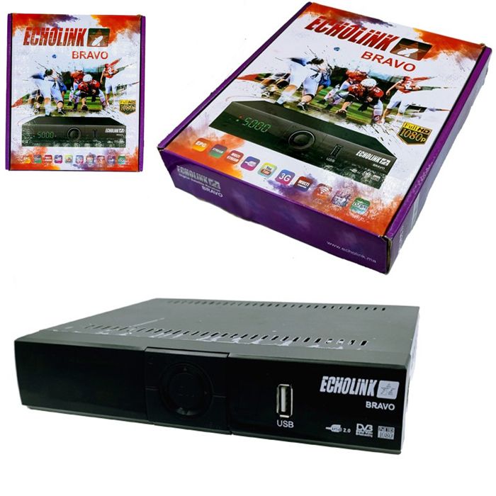 RECEPTEUR TV ECHOLINK BRAVO 180 MM Full HD 1 port USB support wifi et 3g  YouTube Les meilleurs récepteurs numériques au Maroc