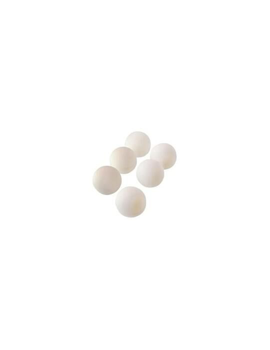 6 BALLES 1X BLANCHE ADULTES