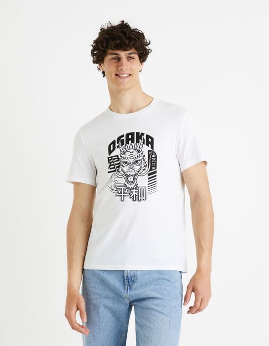 T-shirt col rond 100% coton
