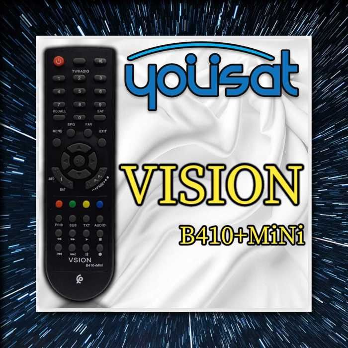 TELECOMMANDE compatible avec RECEPTEUR TV VISION B410 + MINI