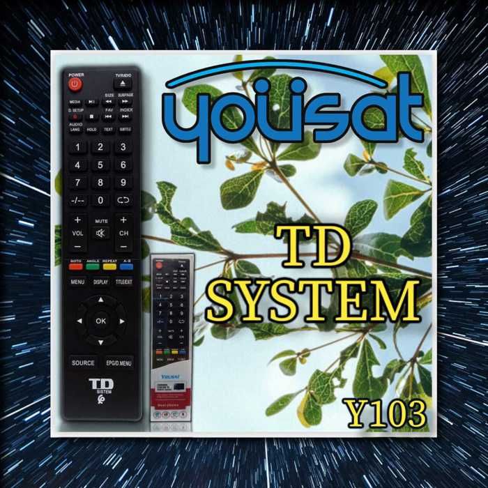 Télécommande - TD SYSTEM - Compatible TV - Couleur Noir - Universelle - Prise en charge multiple