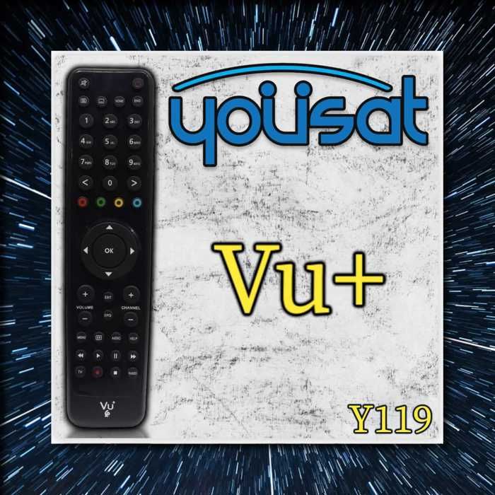Télécommande - VU+ - Compatible avec récepteur TV - Couleur noire - Télécommande simple