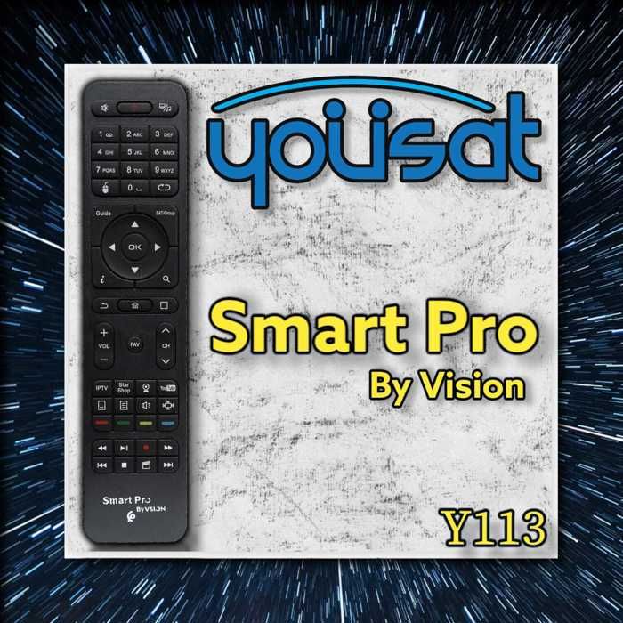 TELECOMMANDE compatible avec RECEPTEUR TV SMART PRO BY VISION Androide 4K