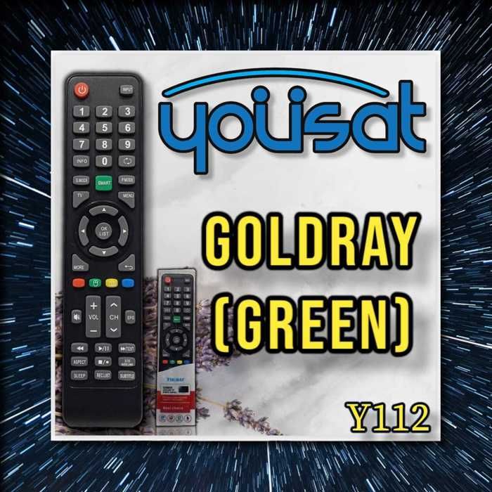 TELECOMMANDE compatible avec TV GOLD RAY (GREEN) GOLDRAY