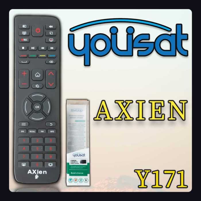 Télécommande - AXIEN - Compatible AXEN TV - Noir - Universelle - Prise en charge multiple