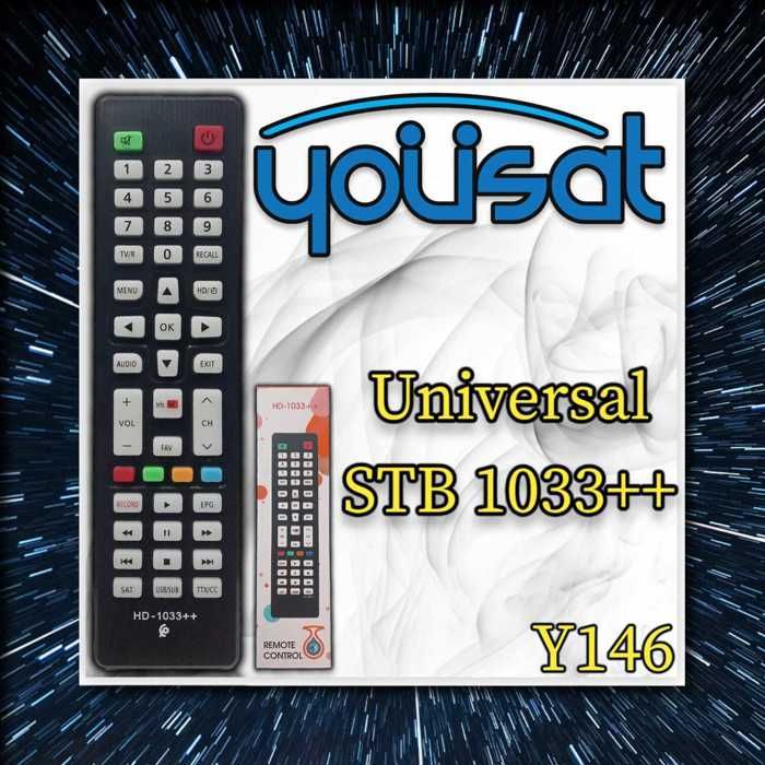 TELECOMMANDE compatible avec RECEPTEUR TV UNIVERSAL STB 1033++