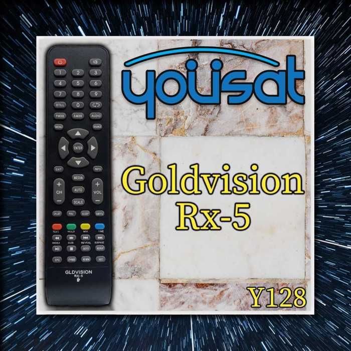 TELECOMMANDE compatible avec TV GOLDVISION RX-5
