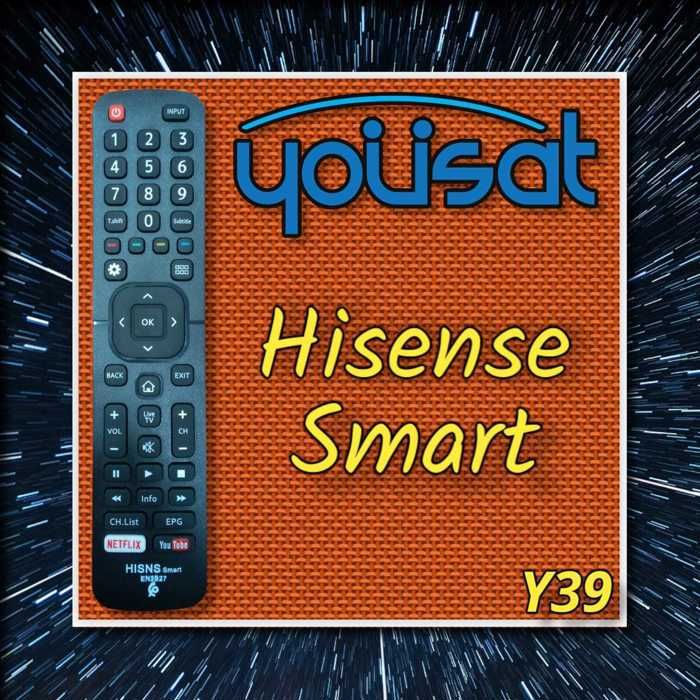 Télécommande - HISENSE - SMART - Couleur Noir - Télécommande simple - Compatible TV
