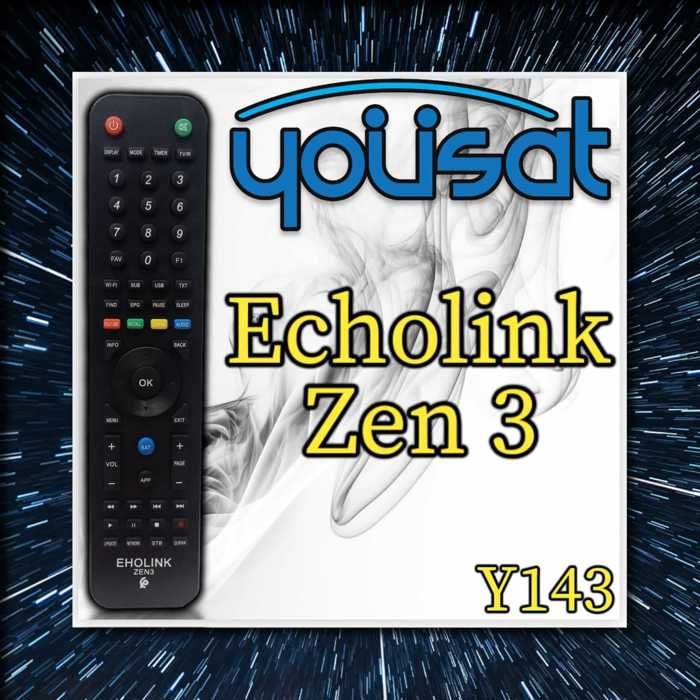 Télécommande TV - ECHOLINK - ZEN 3 - Couleur Noir - Télécommande simple - Compatible avec plusieurs appareils