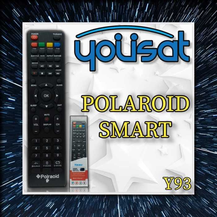 Télécommande TV - POLAROID - SMART - Noir - Universelle - Compatible avec plusieurs appareils