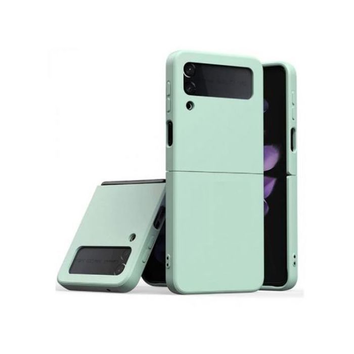 Coque Silicone Flexible pour Samsung Z Flip 3 (vert)