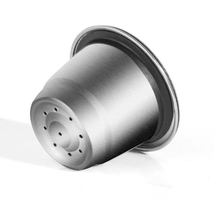 Capsule réutilisable rechargeable compatible Nespresso en acier inoxydable