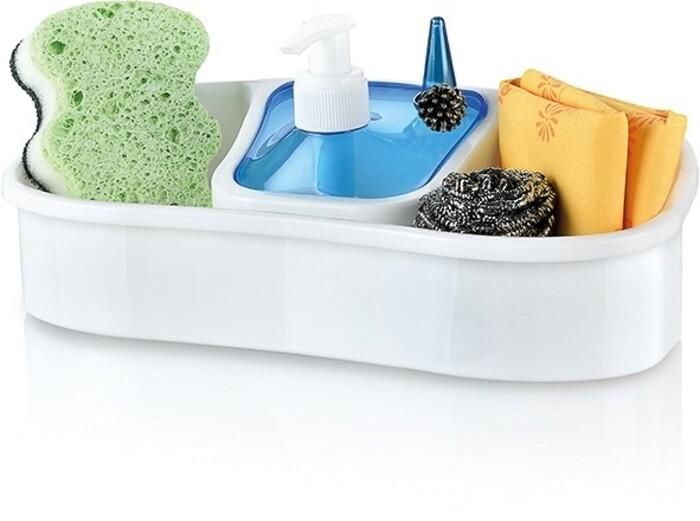 Porte eponge et Distributeur de liquide vaisselle