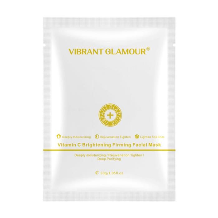 VIBRANT GLAMOUR Masque Visage - Vitamin C Brightening Firming Facial Mask