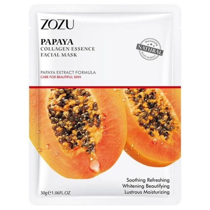 ZOZU Masque Visage - Papaya Collagen Essence Facial Mask