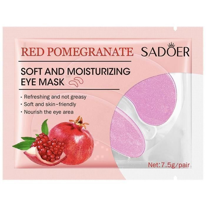 SADOER Masque pour les yeux - Red Pomegranate Eye Mask