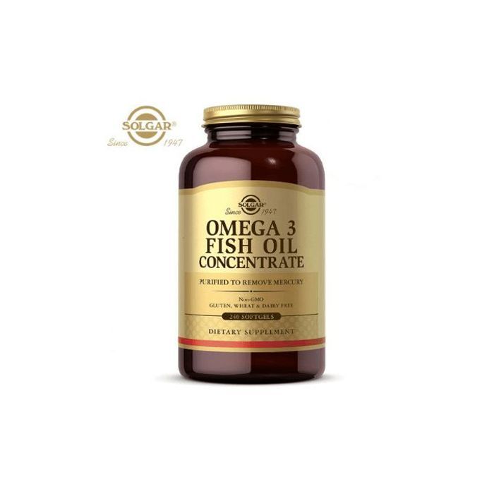 Solgar CONCENTRÉ D'HUILE DE POISSON OMEGA-3 - 240 CAPS - OMEGA-3 FISH OIL CONCENTRATE