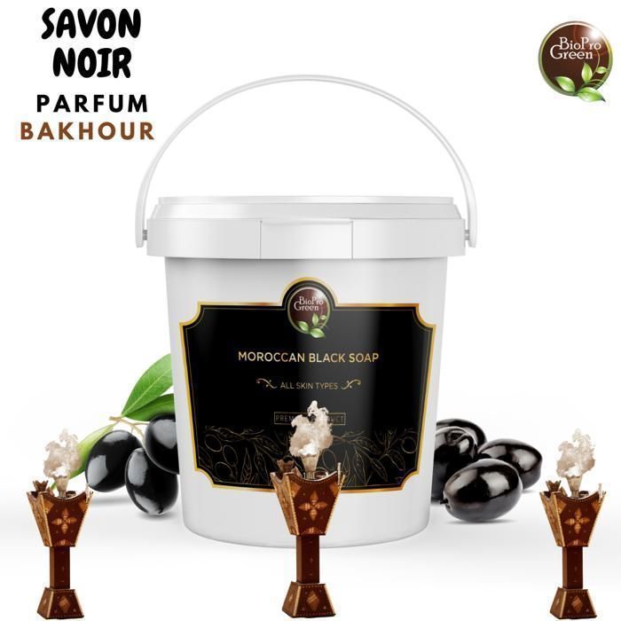 Savon noir Marocain BIO parfumé au Bakhour - Sbone béldi 1Kg