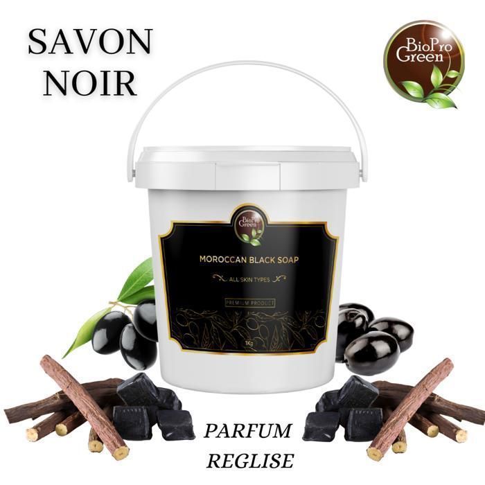 Savon Noir - BIOPROGREEN - Sbone béldi - 1Kg - Parfumé Réglisse - Sans alcool