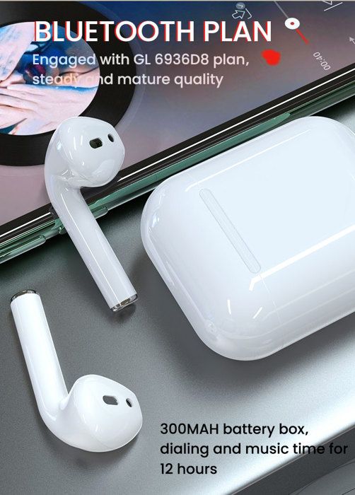 ÉCOUTEURS SANS FIL - ECOUTEURS BLUETOOTH 5.0 Charge Sans Fil BLANC BL08