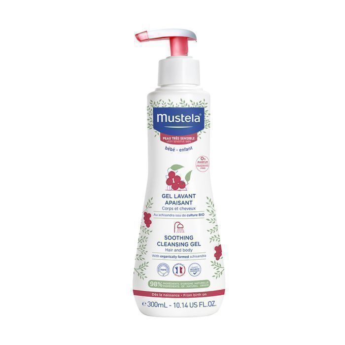MUSTELA GEL LAVANT APAISANT CORPS ET CHEVEUX PEAU TRES SENSIBLE 300ML