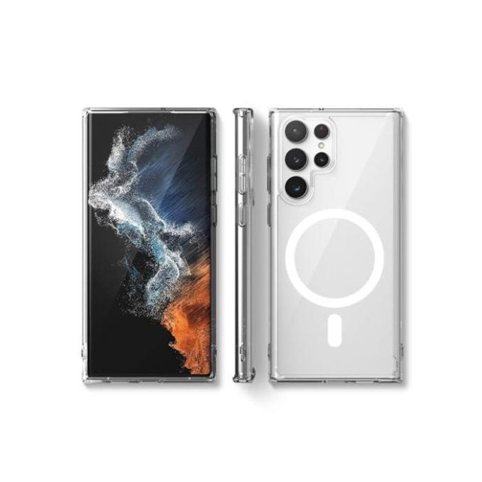 Coque pour Samsung Galaxy S23 Ultra 5G magnétique (transparente)