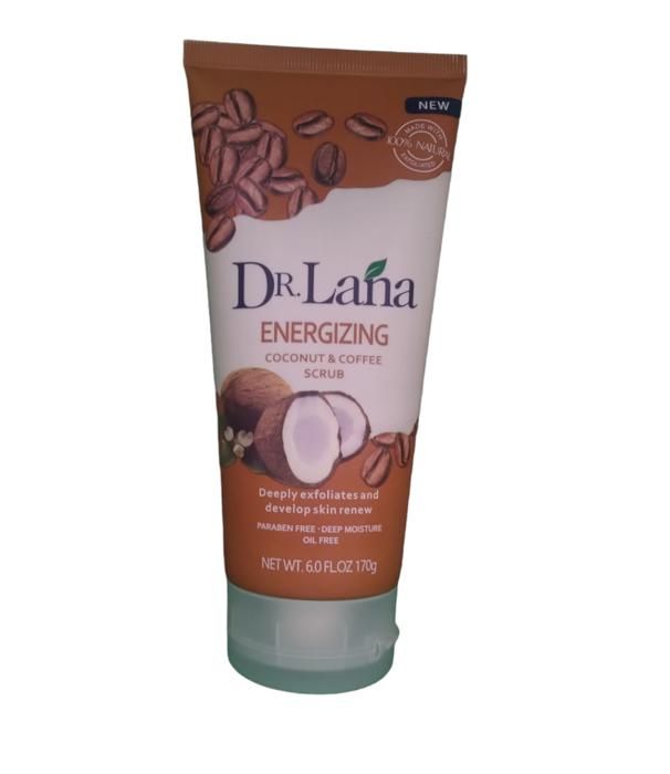 dr. lana Scrub energizing coconut & coffee 170 g