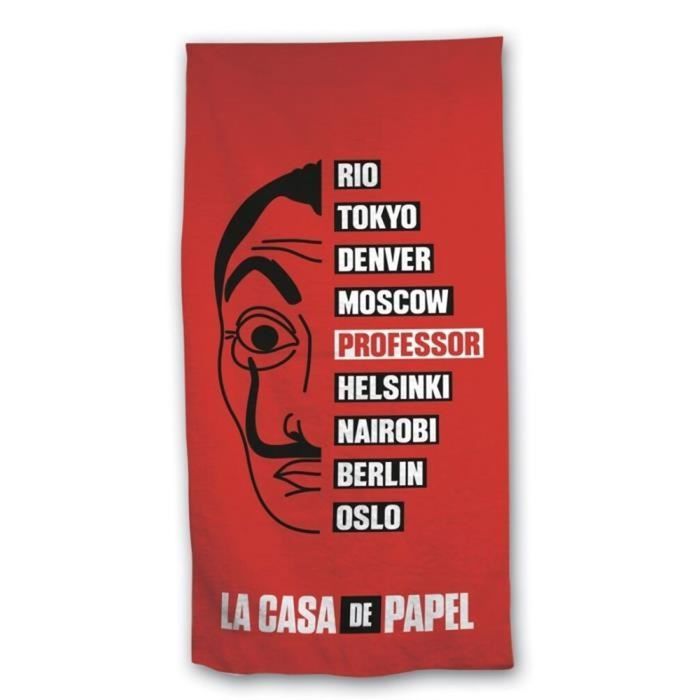 Serviette de Plage Ultra Fine Séchage Rapide Anti-Sable - LA CASA DE PAPEL