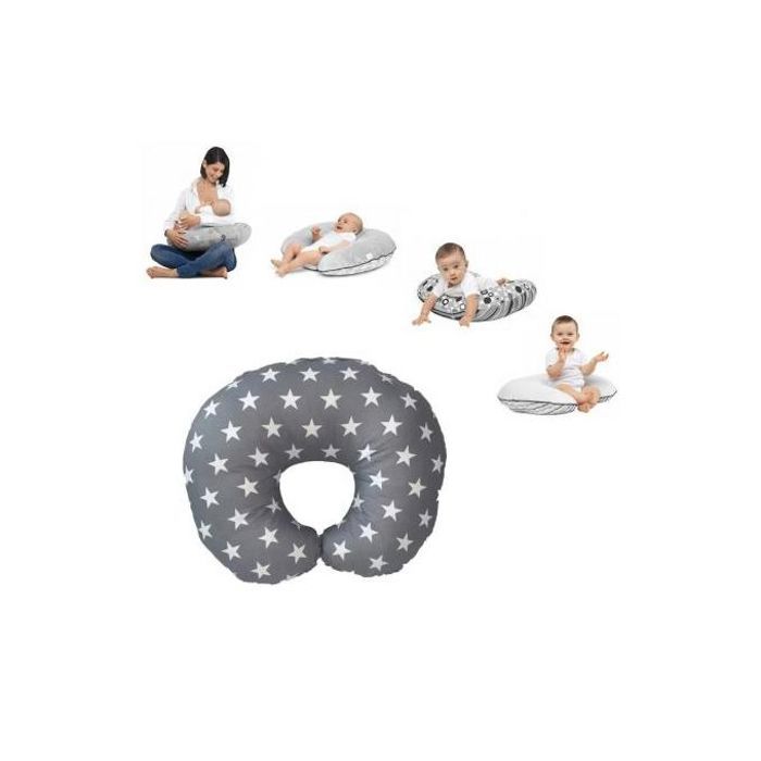 Coussin d'Allaitement et Grossesse Ergonomique Avec Housse de Protection Amovible - Pour Mamans et Bébés 100% Coton