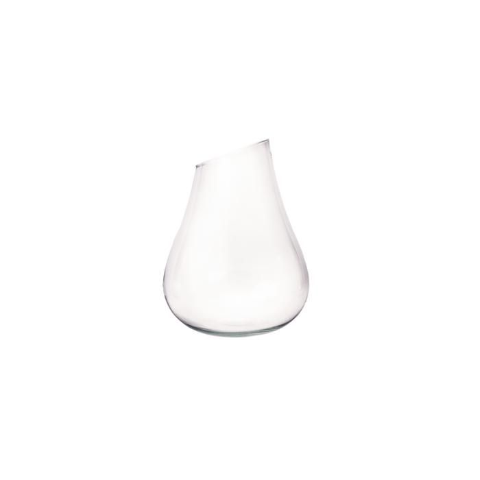 VASE VINTAGE TRANSPARANT EN VERRE 20x16x16 cm PF