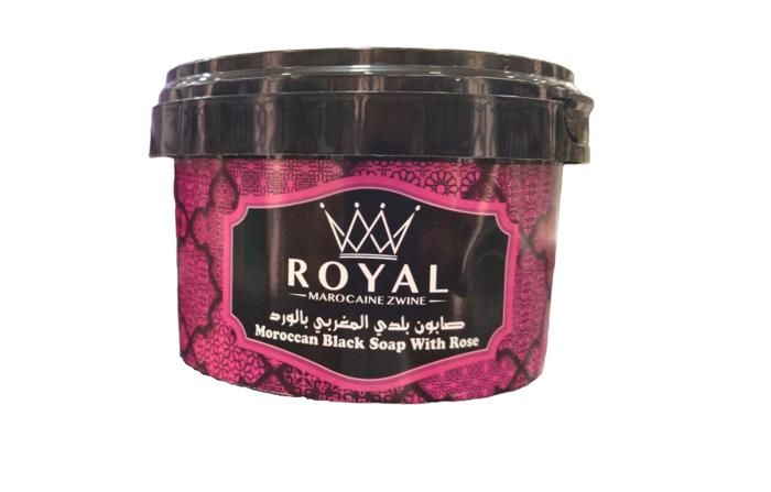 SAVON NOIR MAROCAIN AU ROSE 250 GM