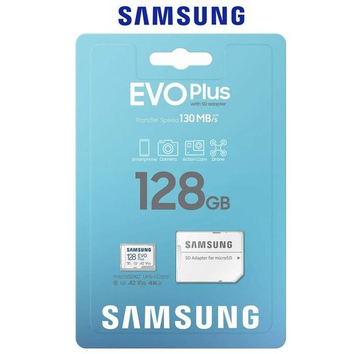 Memory Card Micro SD Carte Mémoire Micro SDXC Classe 10 128 GB 130MB/s