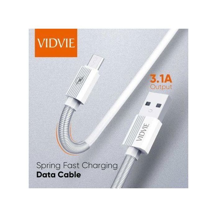 Cable Charge Compatible avec Tous les iPhone Lightning Chargeur Blanc 3.1A